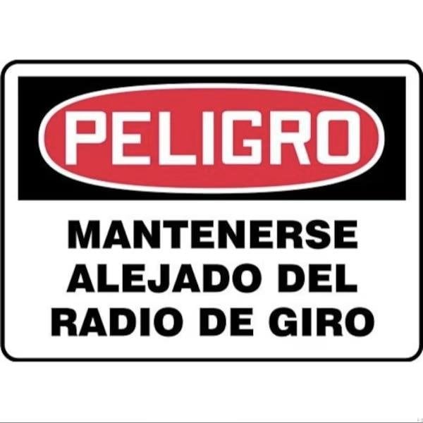 Accuform OSHA DANGER Safety Sign STAY CLEAR SHMEQM026VA - main